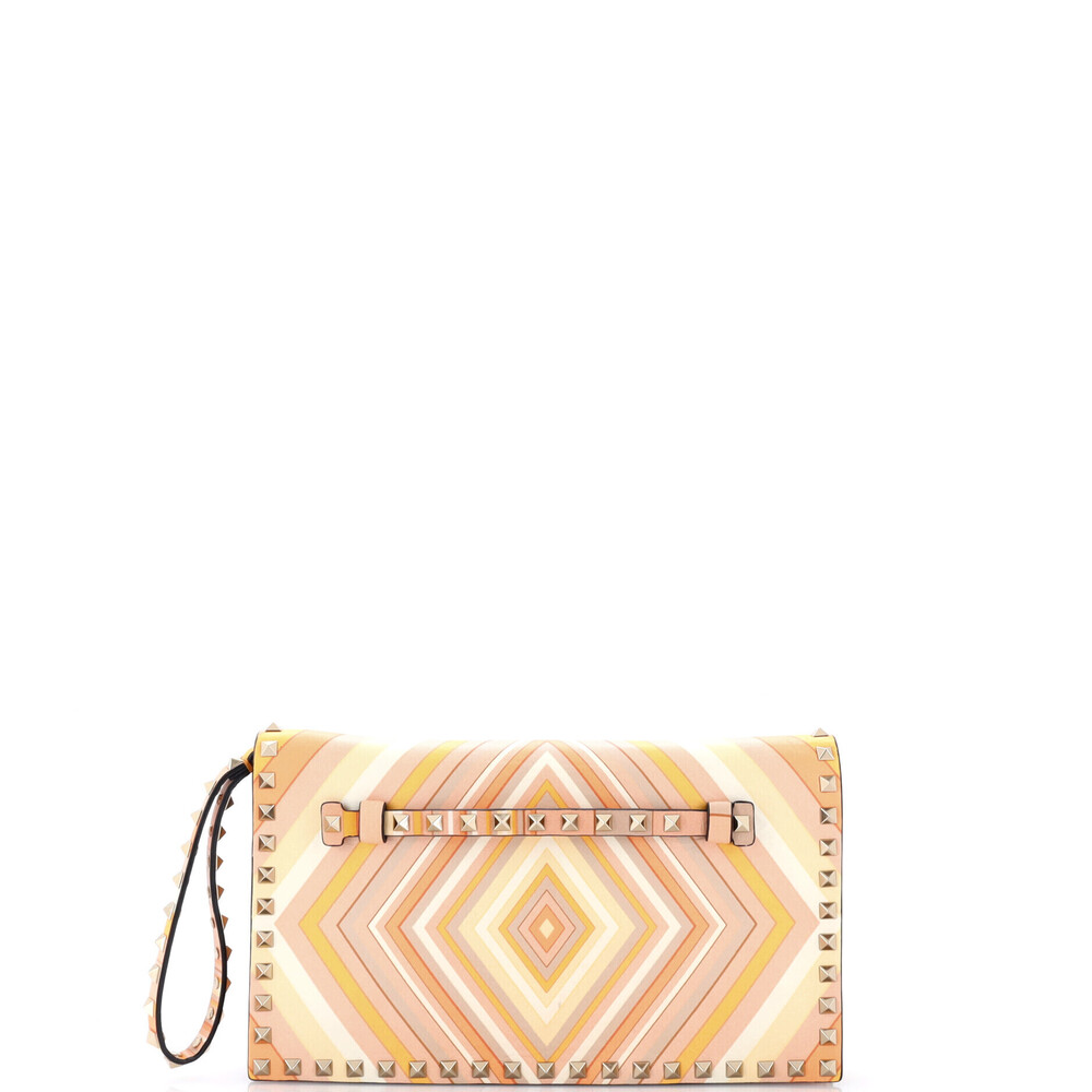 Valentino Garavani 1973 Rockstud Flap Clutch